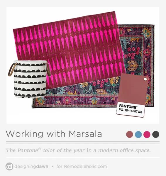 Designing Dawn - Marsala Office Space PI