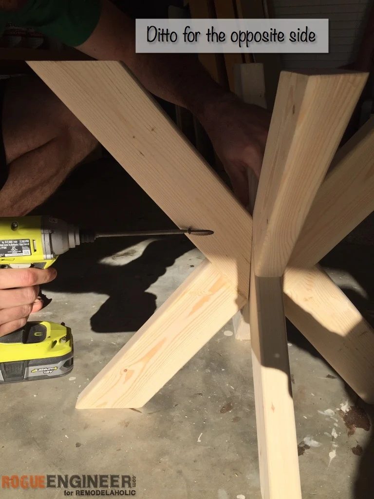 Handmade X-Brace Concrete Side Table Plans | Step 8
