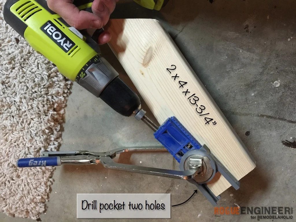 Handmade X-Brace Concrete Side Table Plans | Step 2