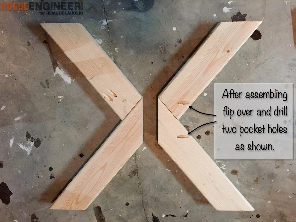 Handmade X-Brace Concrete Side Table Plans | Step 5