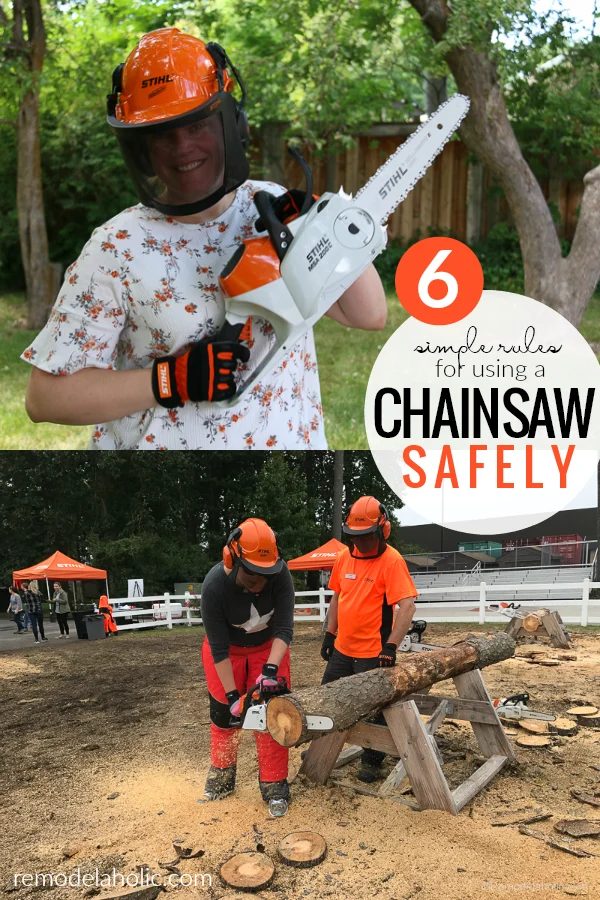 6 Must Follow Rules For Chainsaw Safety | Whether you're using a chainsaw for yardwork, Handmade, or carving, following these direct guidelines for using a chainsaw safely will hel