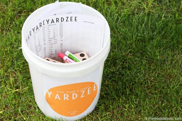 Yardzee Game Free Printable and walkthrough
