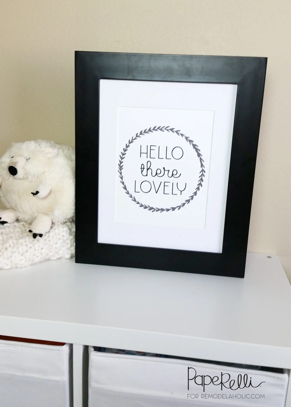 Hello There Lovely Art Print @Bekob