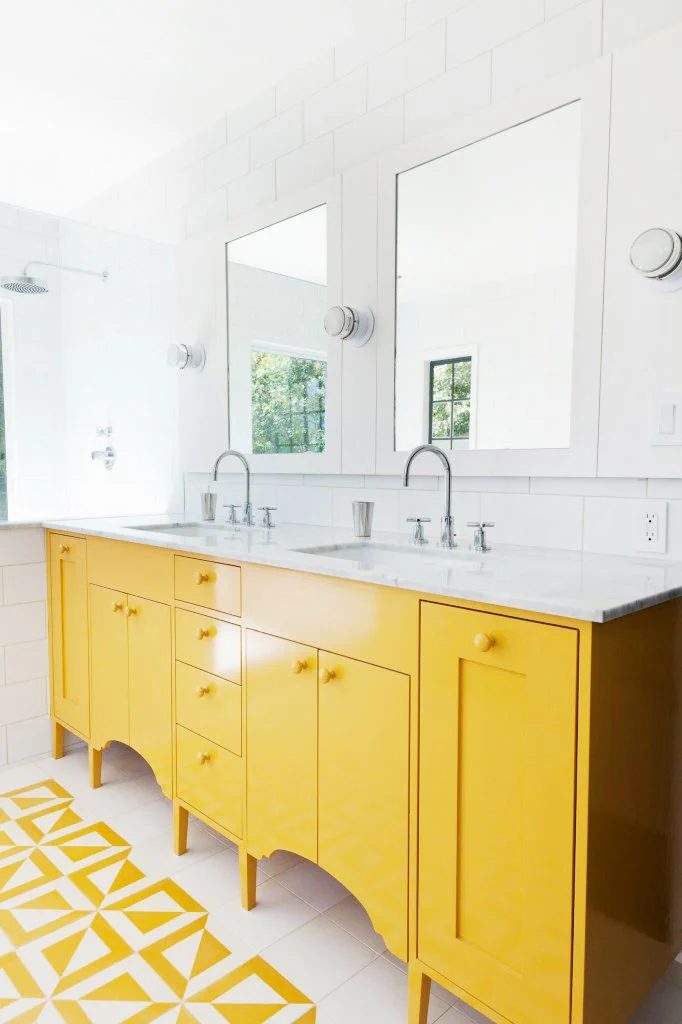 yellow bathroom inspiration