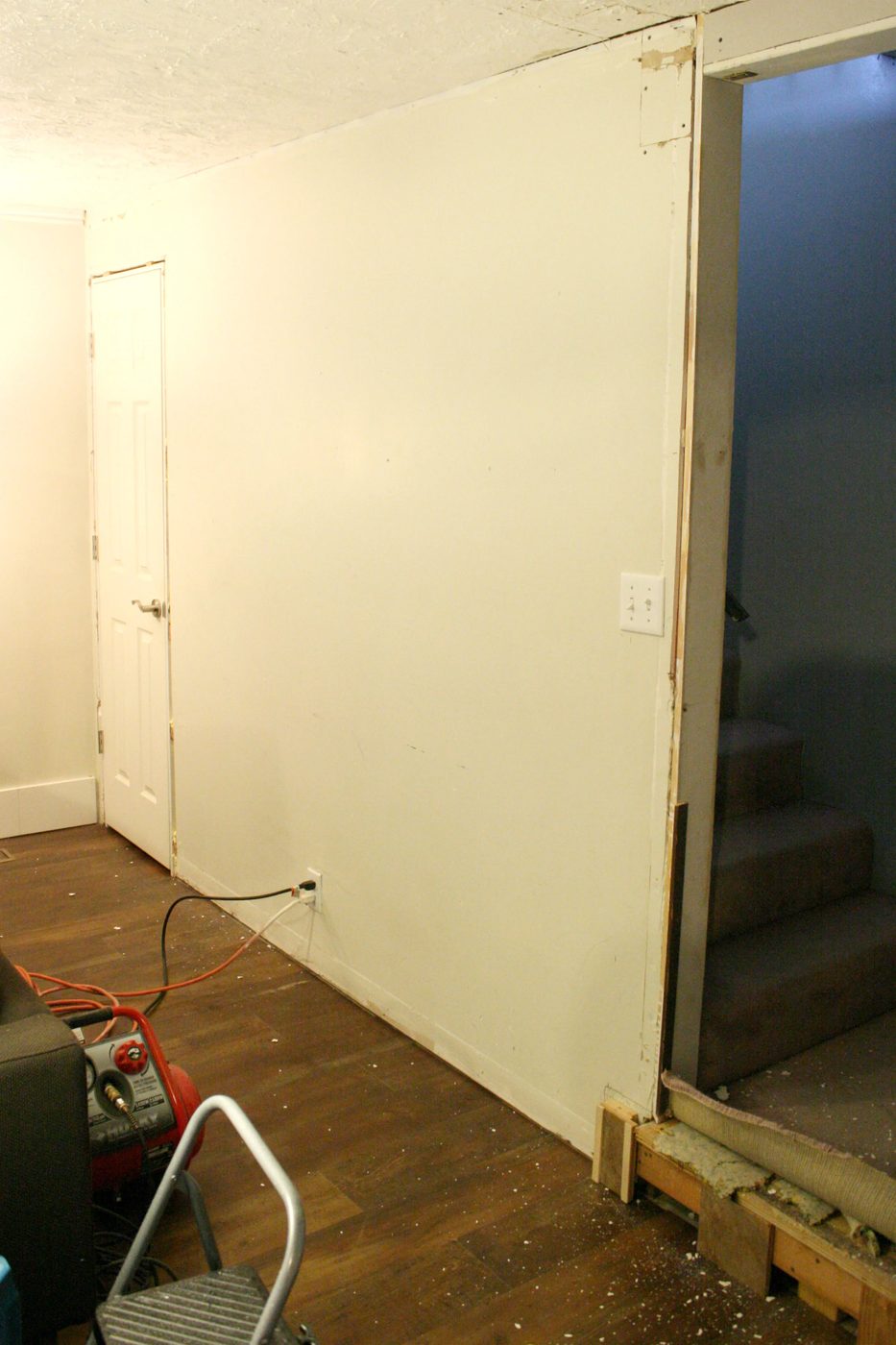 Before Wall- board and batten transforamtion