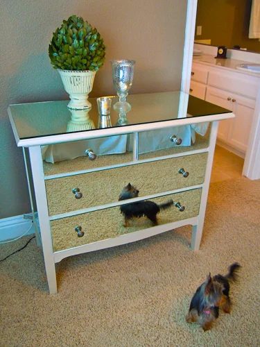 how to make a mirrored dresser from an old dresser walkthrough (5)