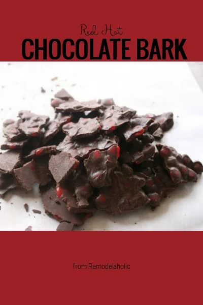 Red Hot Chocolate Bark Valentine's Treat From Bekob