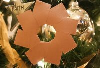 Festive Folded Paper Wreath Decoration