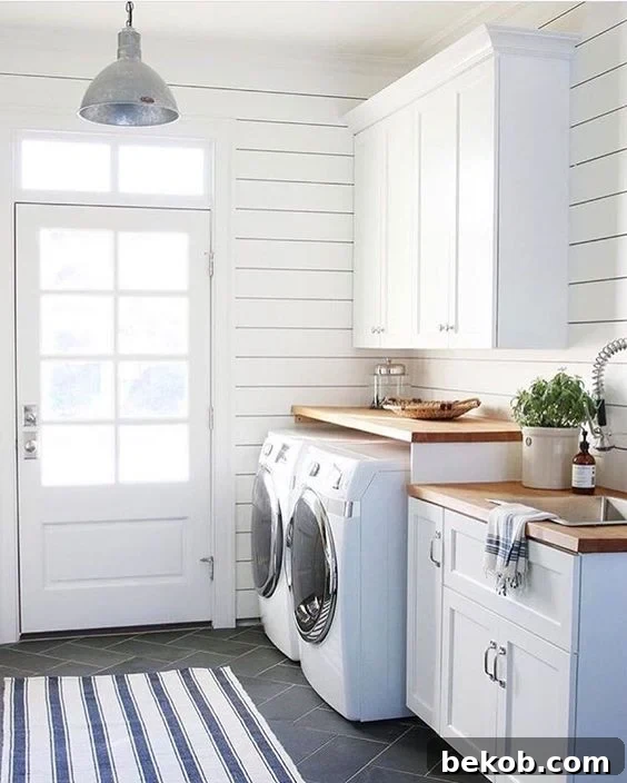Farmhouse Laundry Room Makeover - Bekob