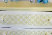 Whimsical Stenciled Dresser Makeover