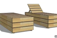 Outdoor DIY Lounge Chair with Built-In Storage