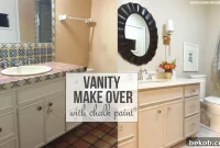 Chalk Paint Bathroom Vanity Transformation