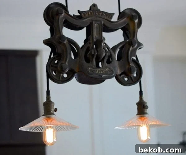 Retro Lighting in Renovated Kitchen