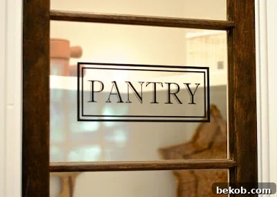 Glass Pantry Door