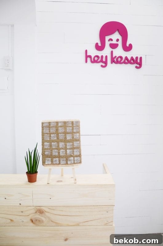 Weekend Craft Challenge String Wall Art by Hey Kessy, for abstract and modern decor.