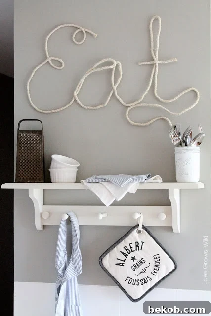 How To Make Rope Letters from Love Grows Wild, custom wall art for personalized spaces.