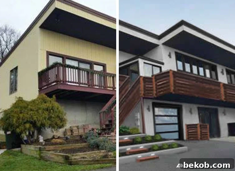 Featured image of a stunning modern home exterior with updated curb appeal