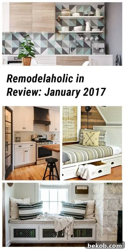 January 2017 Remodelaholic Recap - Home Decor and DIY Projects