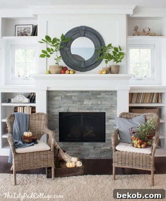 Fireplace Built-in Shelving Inspiration - Bright and Airy
