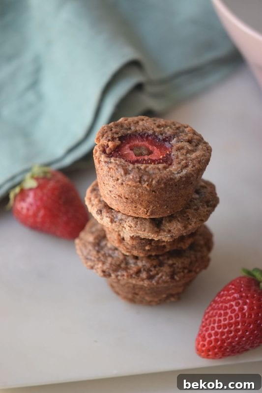 Delicious Strawberry Brownie Bites Recipe from Remodelaholic.com