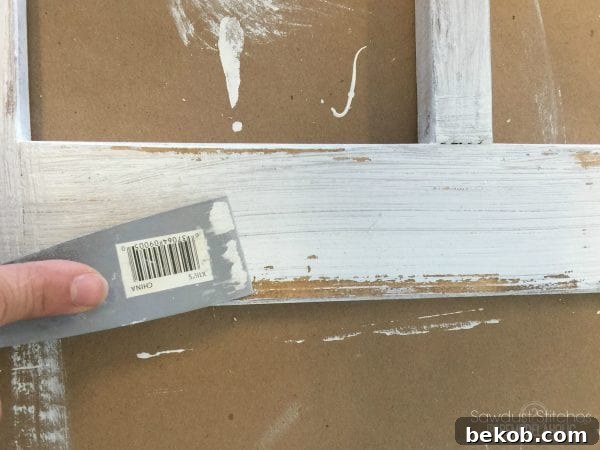 Distressing the Paint