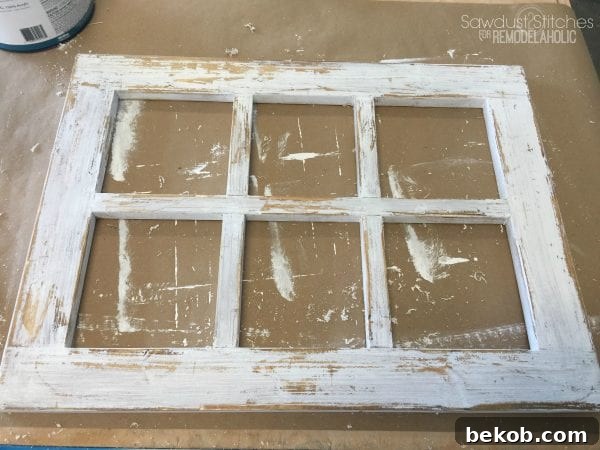 Finished Distressed Frame