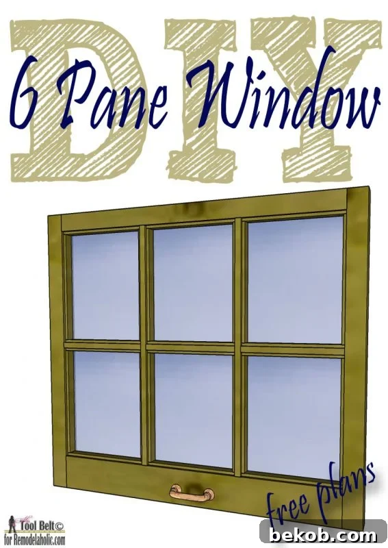 DIY Decorative Window 6 Panes