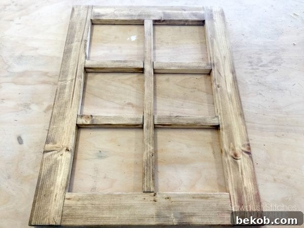 Staining the Frame