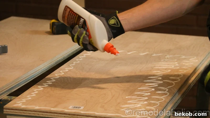 DIY Waterfall Plywood Console Table @remodelaholic 10
