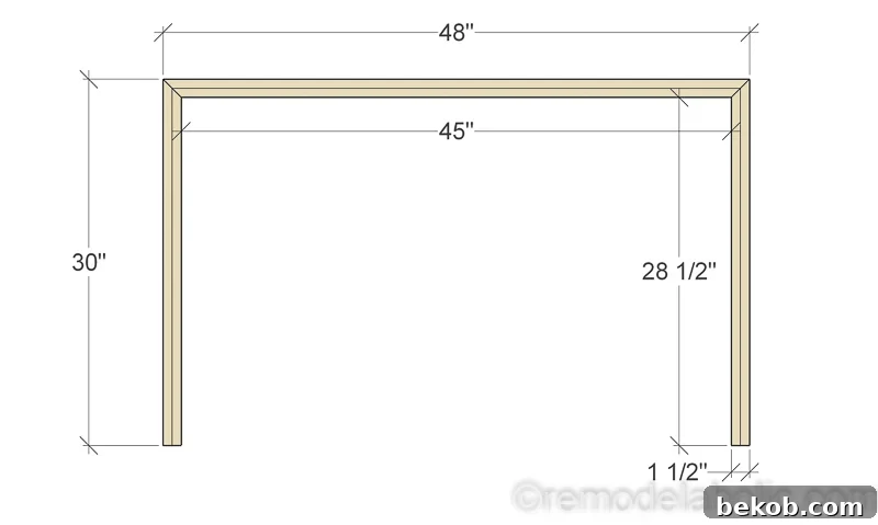 DIY Waterfall Plywood Console Table @remodelaholic 2