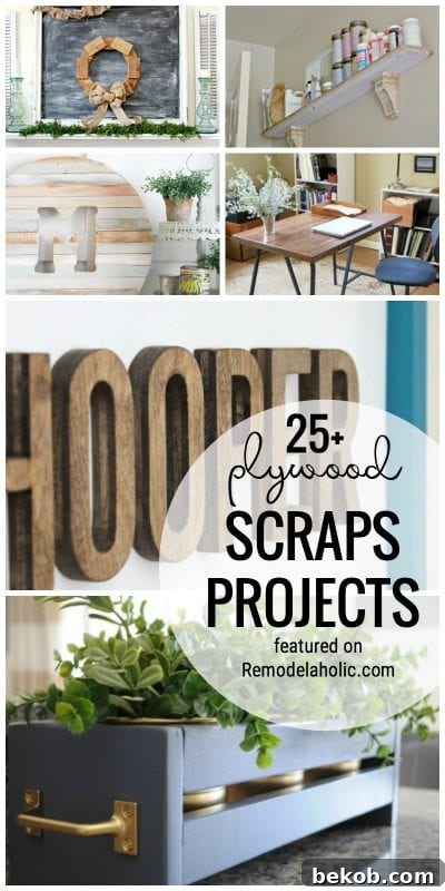 Transform your scrap plywood into stunning and functional decor with these 25+ creative DIY projects, perfect for any home remodeler.