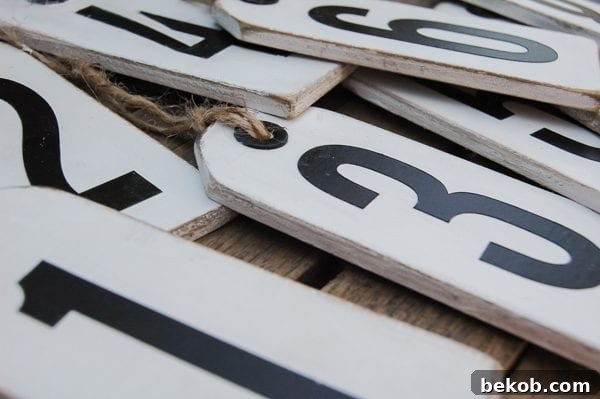 Clever Plywood Scrap Builds 3 Create distressed number tags from plywood scraps, ideal for rustic decor, house numbers, or labeling bins with vintage charm.