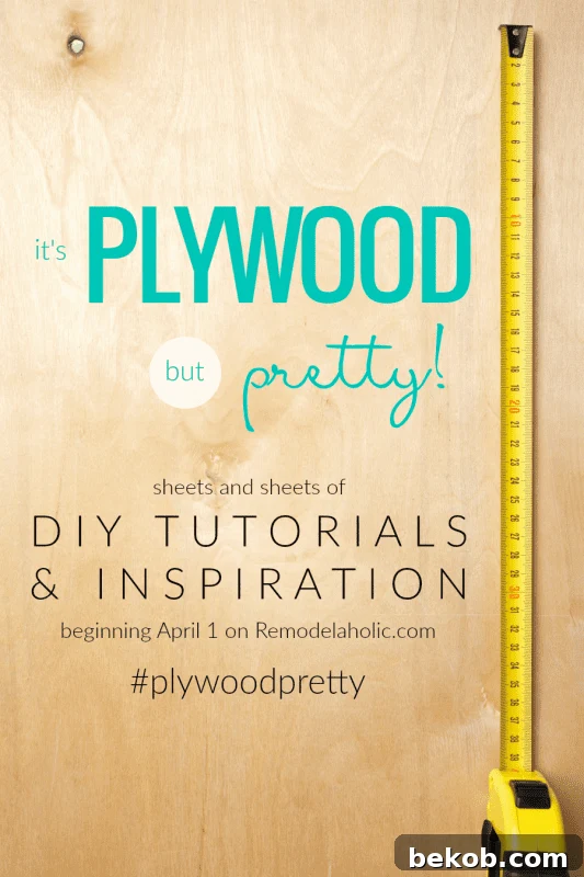 Plywood BUT Pretty: Discover 12 New DIY Plywood Projects and Tutorials