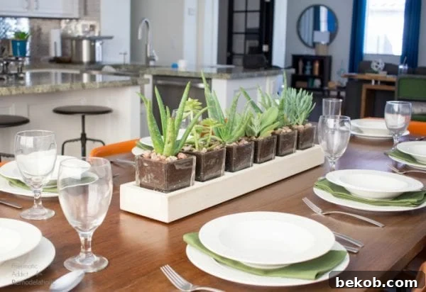 How To Make Simple Long Succulent Planter
