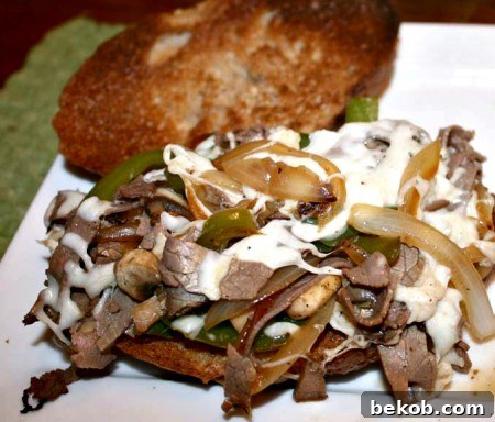 Philly Cheesesteak assembly