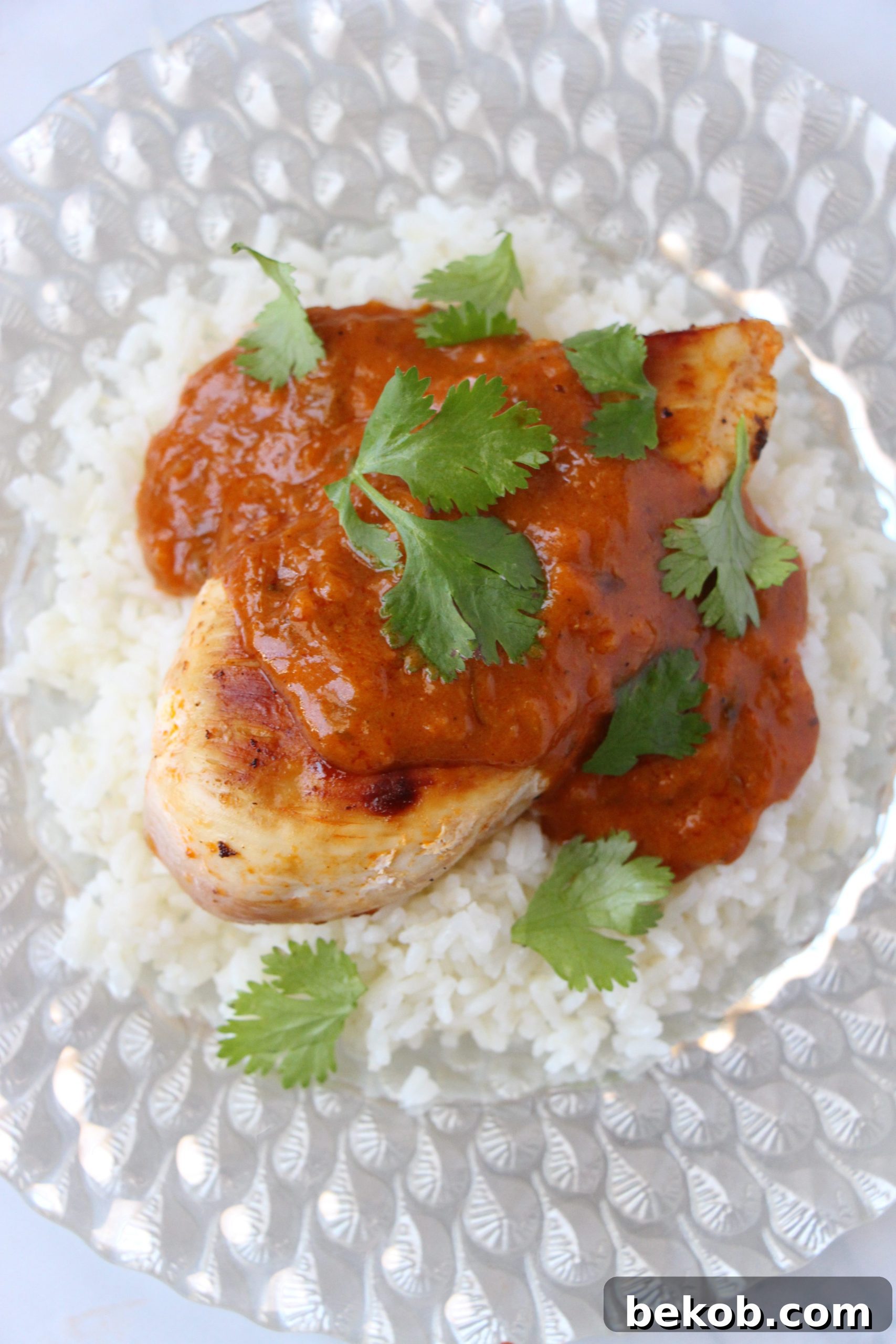 A simple and quick dinner recipe for 10 minute butter chicken via Remodelaholic.com