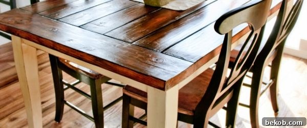 Farmhouse Table with Chairs