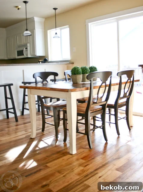 Farmhouse Table with Chairs