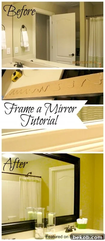How to frame a mirror tutorial step by step