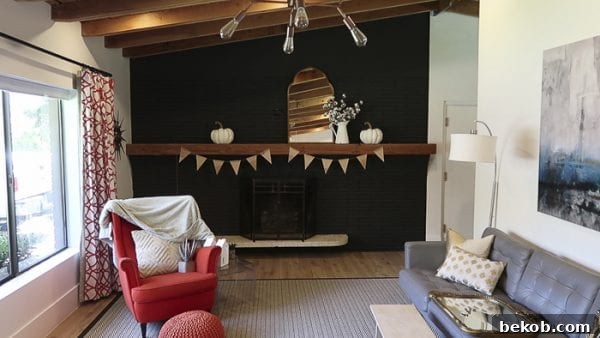 Fall Mantel Decor With Shaw Floors@Remodelaholic 60