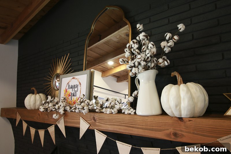 Fall Mantel Decor With Shaw Floors@Remodelaholic 43