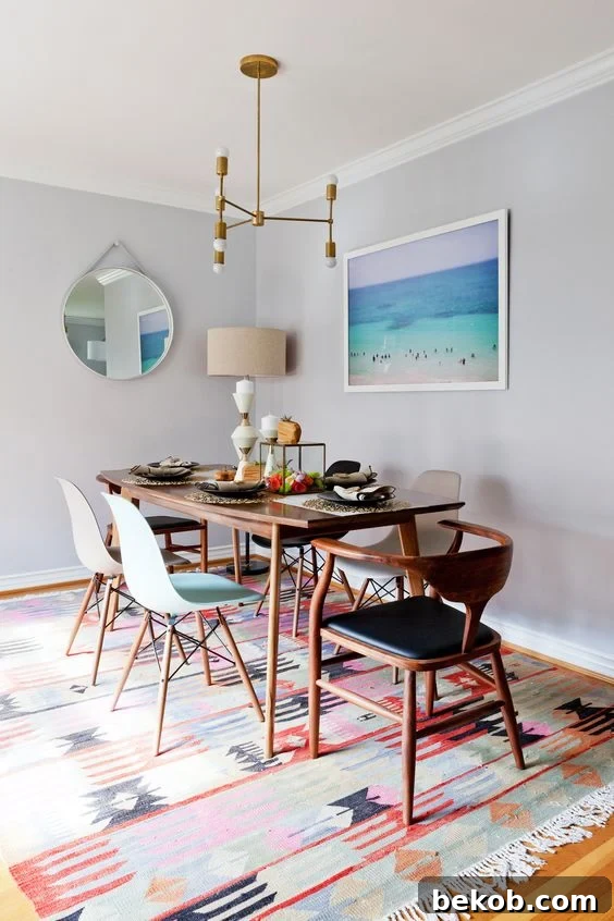 Warm Neutral Mid-Century Modern Dining Space Ideas