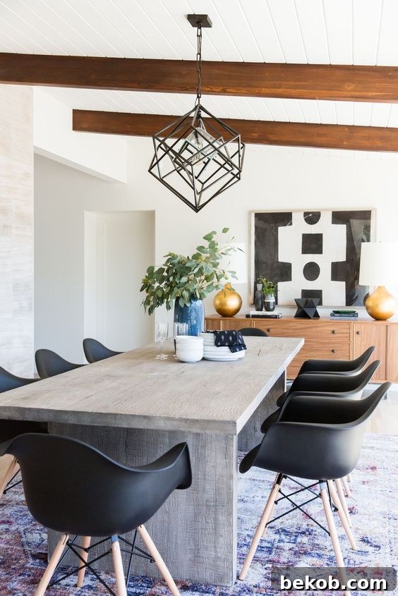 Timeless Mid-Century Modern Dining Room Aesthetic