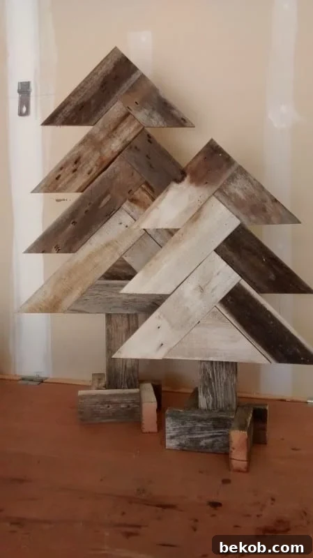 Remodelaholic Herring Bone Tree Finish Pic In Garage (3)