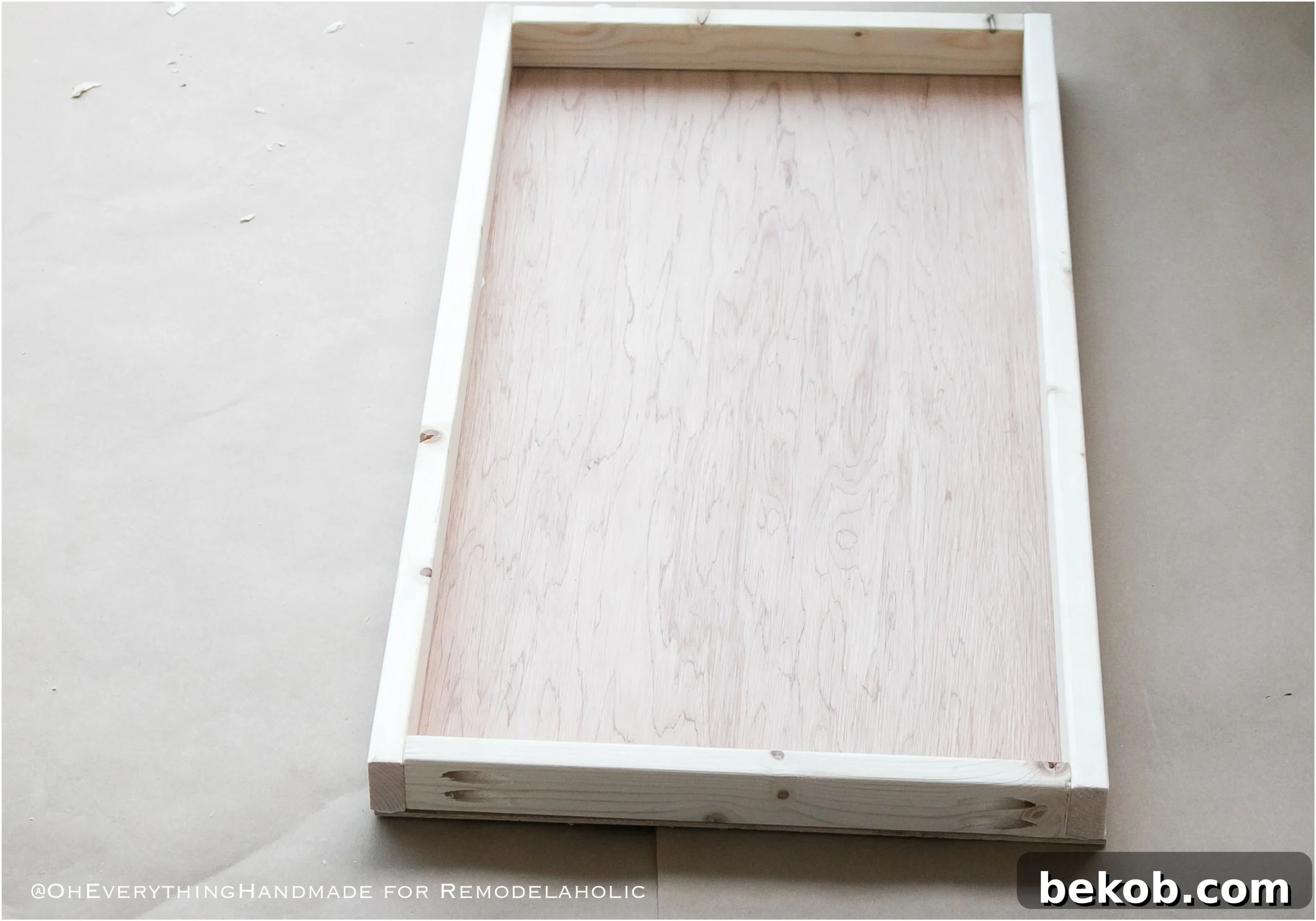 Kallax Flat File Cabinet Makeover Finished Drawer Frame