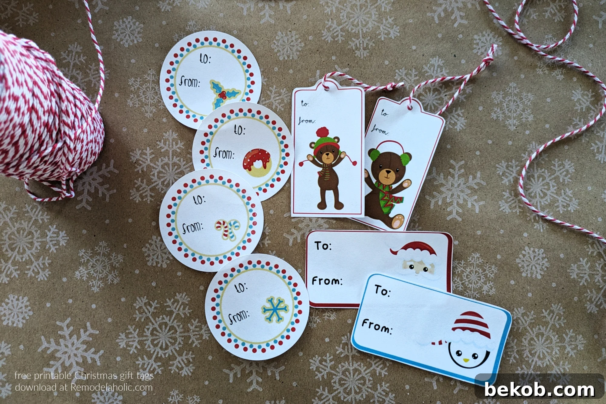 Instant Holiday Cheer: 3 Free Printable Gift Tags 16 Free Printable Christmas Gift Tags PDF Set Of 3 Designs, Remodelaholic