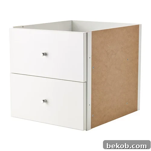 Kallax Insert With Drawers White 0251919 PE390727 S4