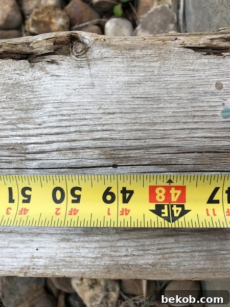 Marking holes for rope on shelf board