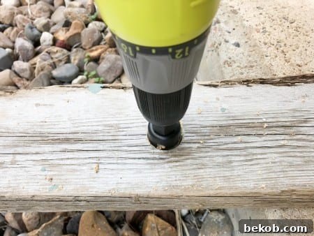 Hole drilling technique for clean edges