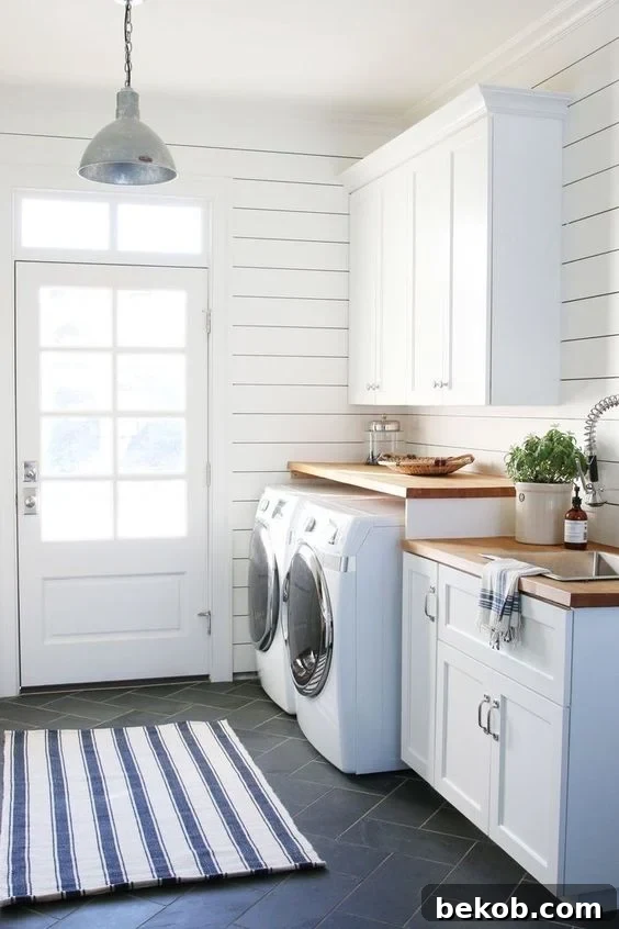 Modern Farmhouse Laundry Room Inspiration